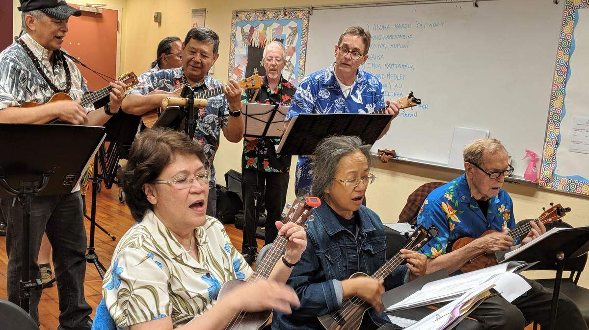 Olympia Aloha Ukulele Pu’ukani is an open group of ukulele enthusiasts with a special emphasis on Hawaiian music and culture. The name OLY-A was selected because it sounded like Oli-e, “Rejoice” in Hawaiian, and is a reference to our hometown of Olympia. The group will be celebrating King Kamehameha Day on Wednesday at the Lacey Timberland Library.