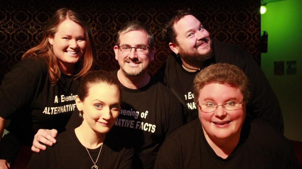 From left: Rebecca Rogers, Amber Sayman, Jed Stickgold, Dave Beacham and Kriss Mann will perform Saturday at The Washington Center.