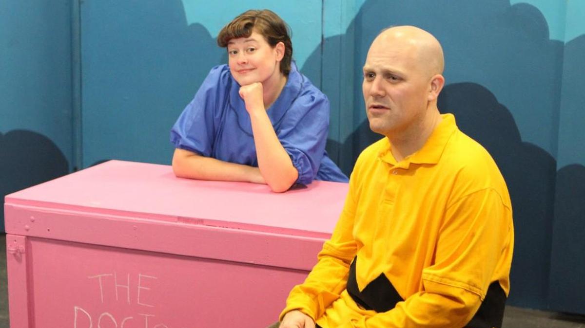 Korja Giles as Lucy and Isaac McKenzie Sullivan as Charlie Brown.