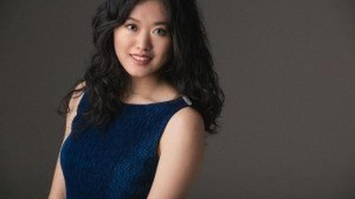 Pianist Angie Zhang will perform Sunday with the Olympia Symphony Orchestra.