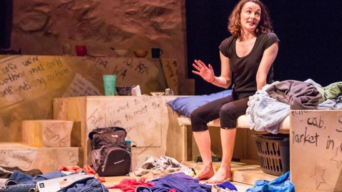 Actress Kira Batcheller plays the role of Olympia native Rachel Corrie in the one-woman play “My Name is Rachel Corrie.” The 2005 play is being produced locally.