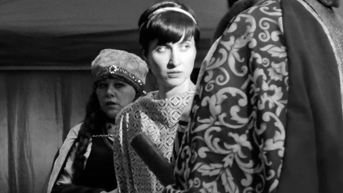
Christine Goode, left, Allison Zoe Schneider, center, and Brian Hatcher are part of the cast of Animal Fire Theatre’s production of “King John.”

