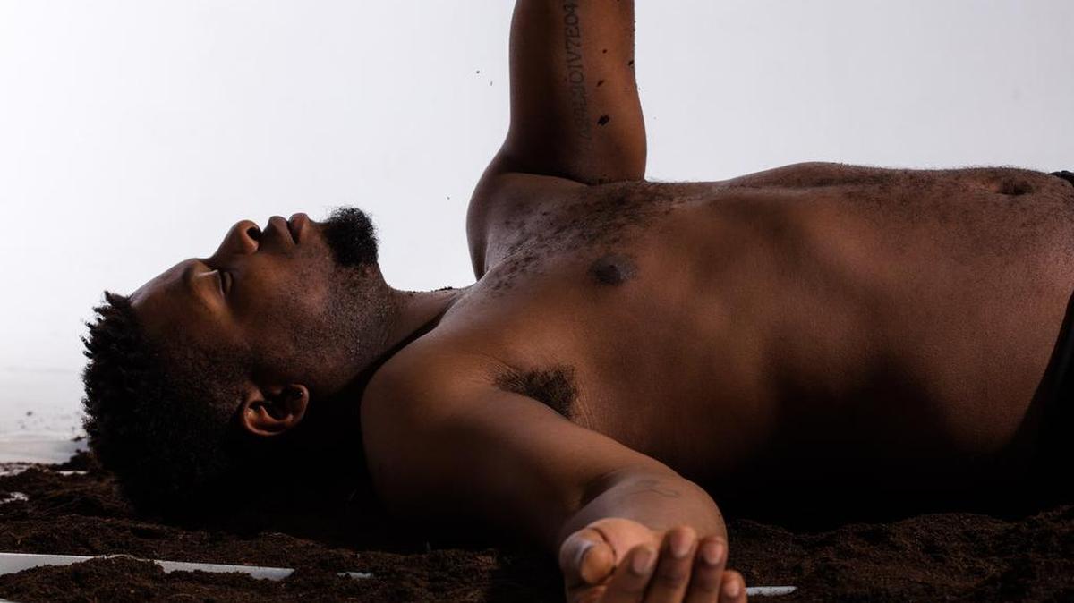 Dancer Markeith Wiley in an experimental dance,“yes, even that.”