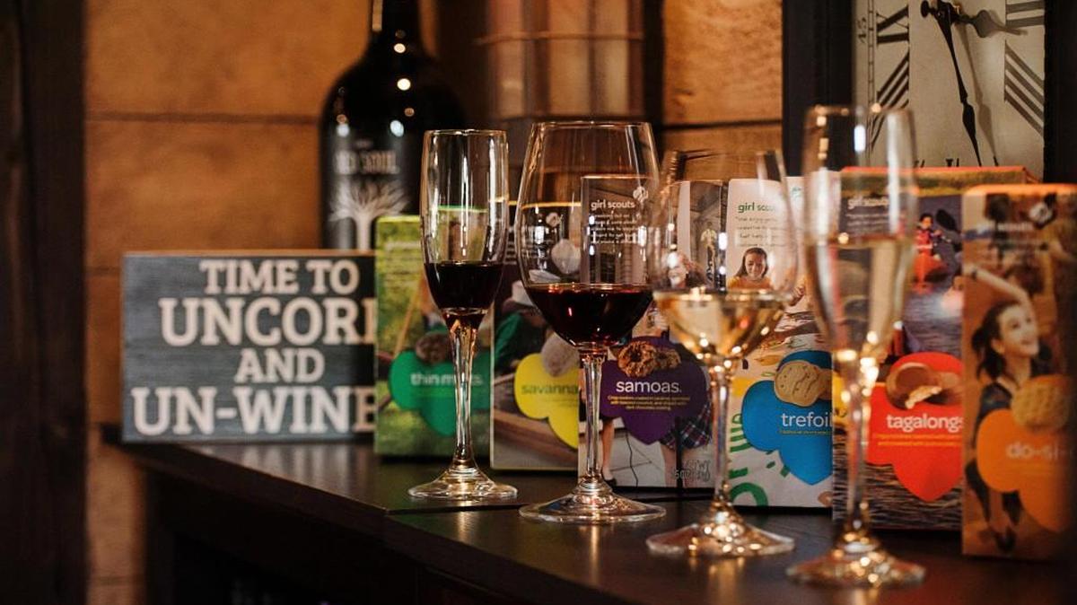 Uncork & Unwind wine bar has matched wines with six popular varieties of Girl Scout cookies for a tasting event Thursday. There will be extra boxes of cookies for sale at the tasting, too.