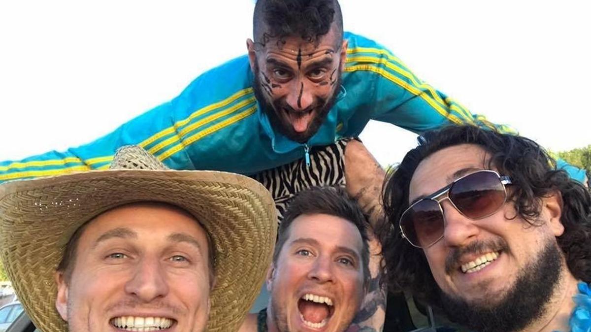 The Heroes of Improv Comedy will perform a reunion show Saturday in Olympia. From left are Tim Eisner, Ben Eisner, DK Reinemer and Yonk Reinemer.