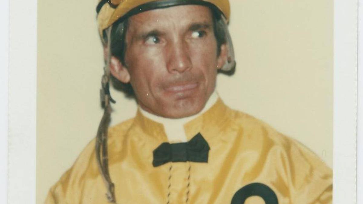 This Polacolor Type 108 photograph of jockey Willie Shoemaker was a gift of the Andy Warhol Foundation for the Visual Arts.
