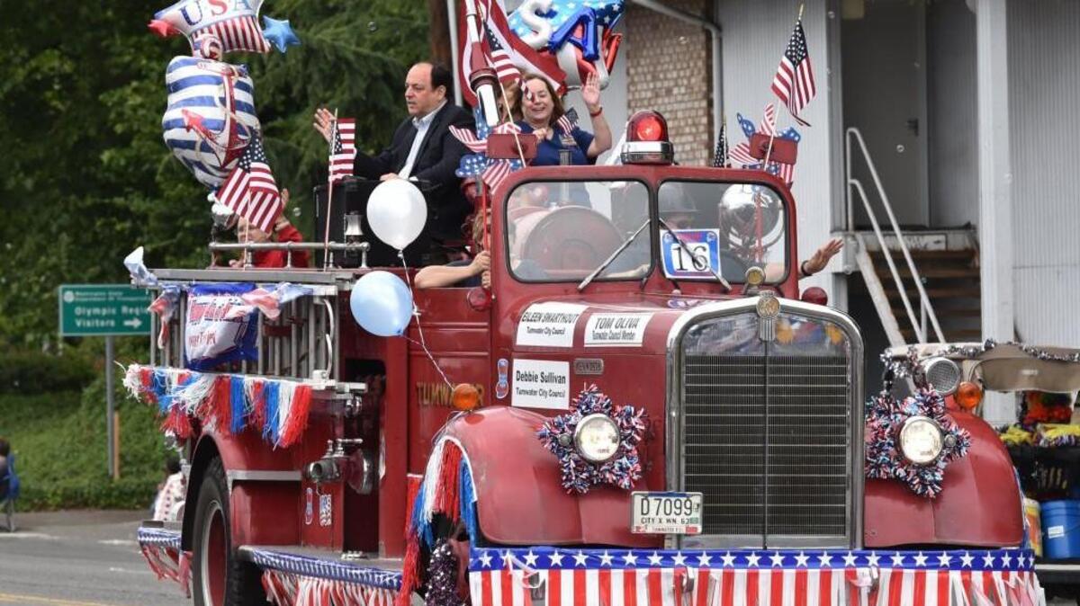 The annual City of Tumwater Independence Day Parade travels south on Capitol Boulevard from Lee Street to Israel Road, where it turns west on Israel and ends at Linderson Way.