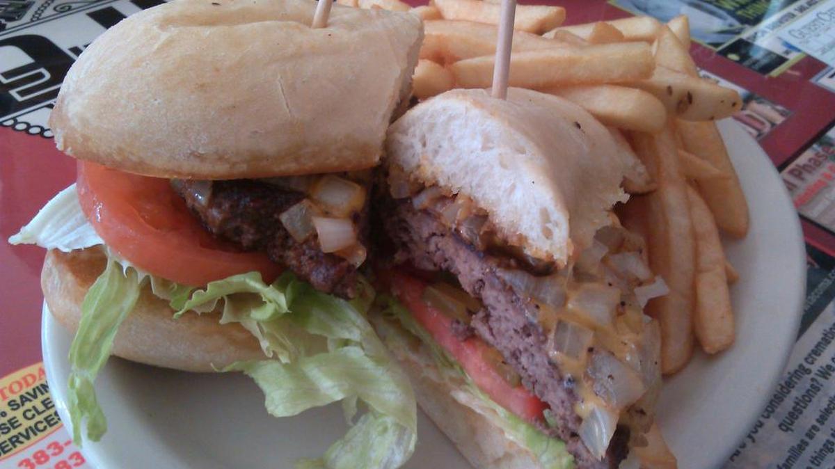 
The Smitty burger at Marcia’s Silver Spoon in Tacoma.
