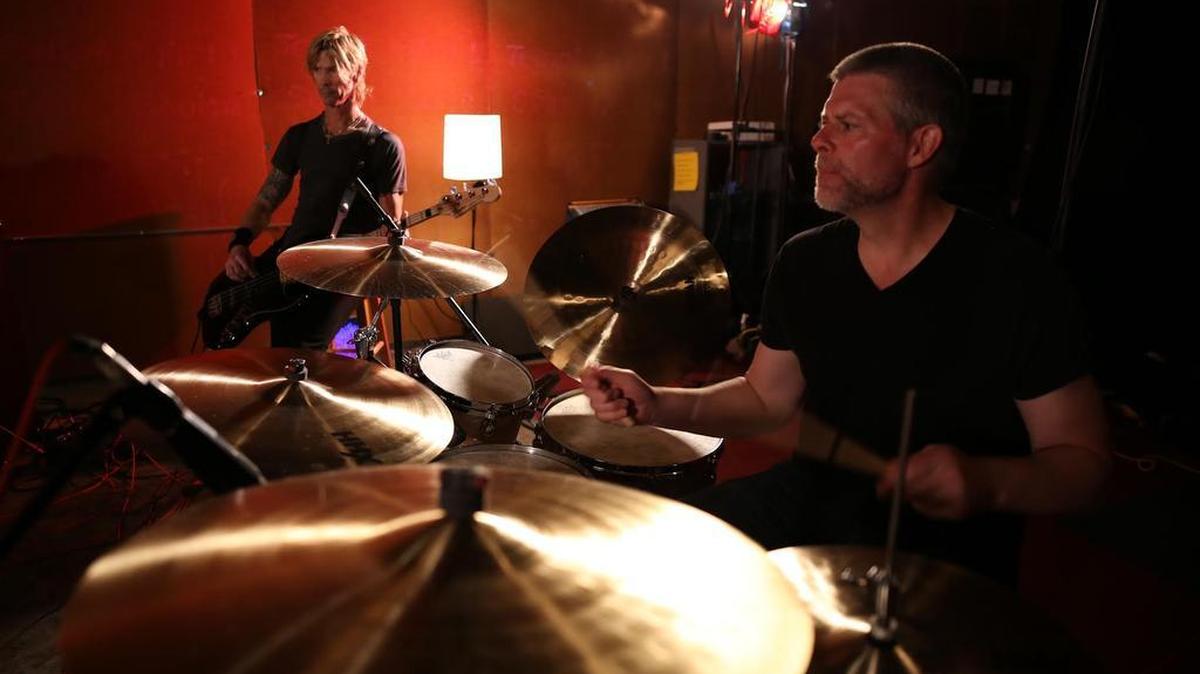 Seattle drummer Barrett Martin jammed recently with Duff McKagan of Guns & Roses.