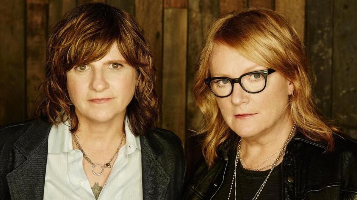 The Indigo Girls, Amy Ray, left, and Emily Saliers, will perform Friday at The Washington Center for the Performing Arts in Olympia. The show is sold out.