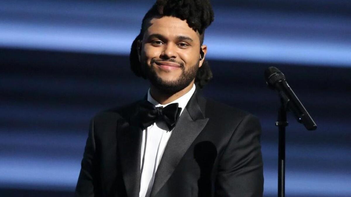 The Weeknd appears at the 58th annual Grammy Awards in Los Angeles in Feburary. He will perform April 26 at KeyArena in Seattle.