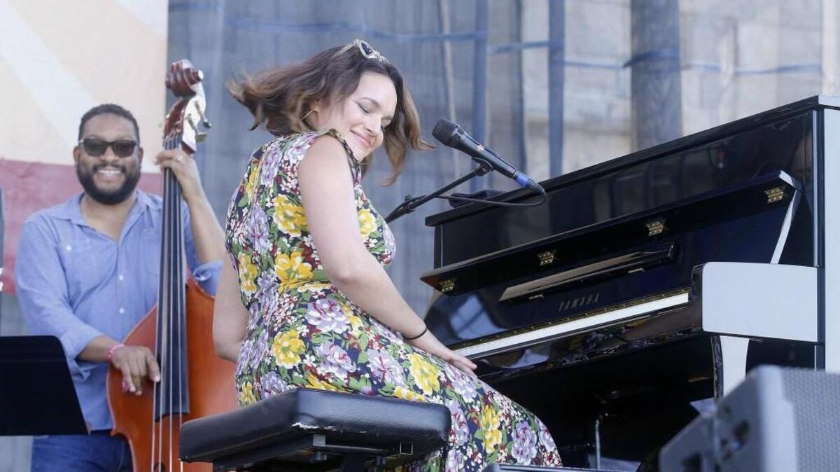 Norah Jones performs July 30 during the Newport Jazz Festival in Newport, R.I. Jones will be in concert Oct. 19 at Benaroya Hall in Seattle.