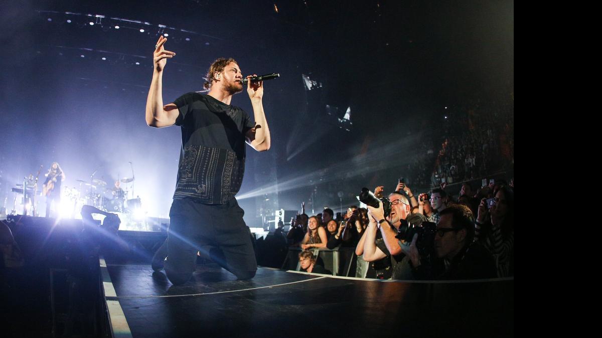 
Dan Reynolds and his bandmates in Imagine Dragons are stopping Friday at the Tacoma Dome on its Smoke and Mirrors Tour, along with opening acts Metric and Halsey.
