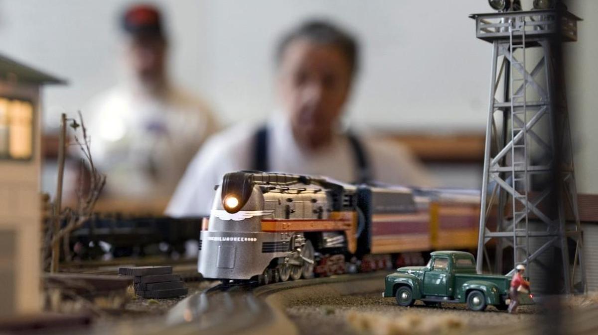 A train runs down the tracks in a model railroad built by the Pierce County Lionel Club, part of the Model Train Festival at Washington State History Museum in 2010. This year’s festival will run from Monday through Jan. 1, except Dec. 24-25.