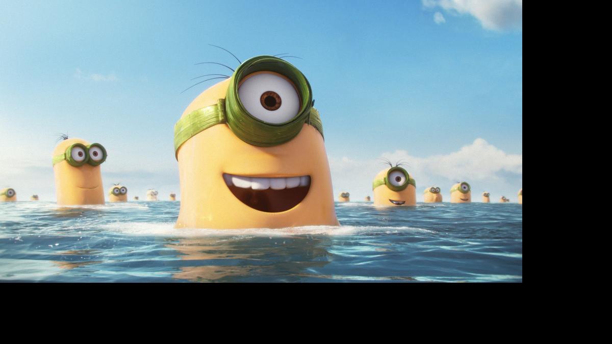 
Various minion characters appear in a scene from the animated feature “Minions.”
