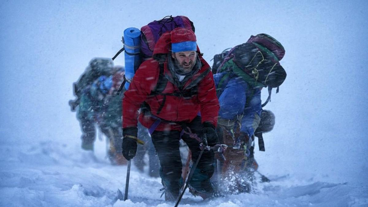 
Jason Clarke as Rob Hall, who leads the expedition in the film “Everest.” 
