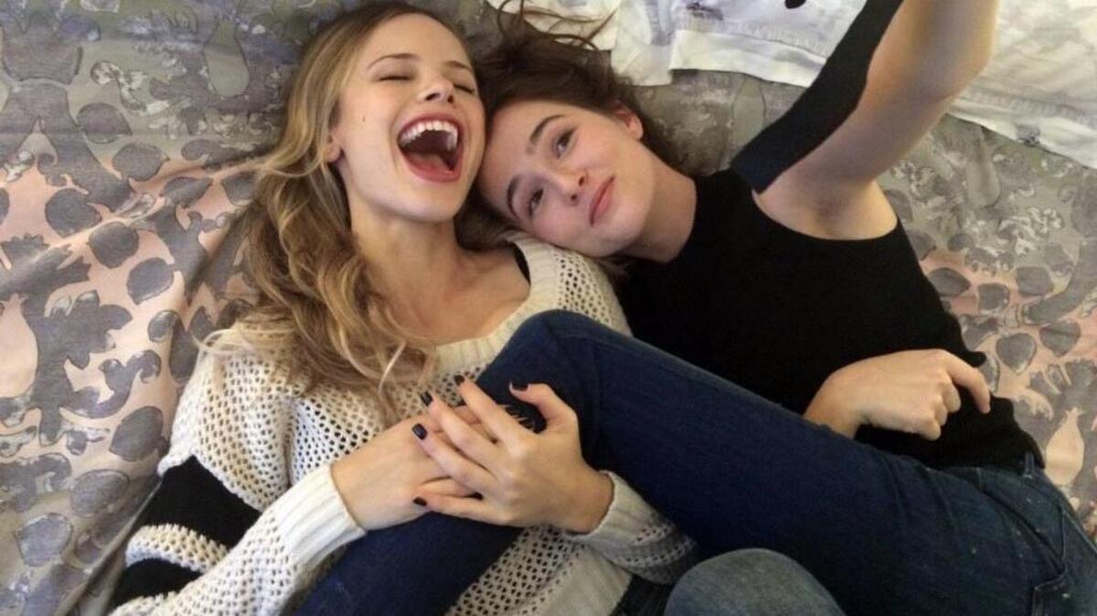 Halston Sage, left, and Zoey Deutch in a scene from the movie “Before I Fall,” directed by Ry Russo-Young.