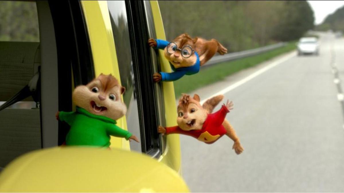 Theodore, Simon and Alvin return in “Alvin and the Chipmunks: The Road Chip.”