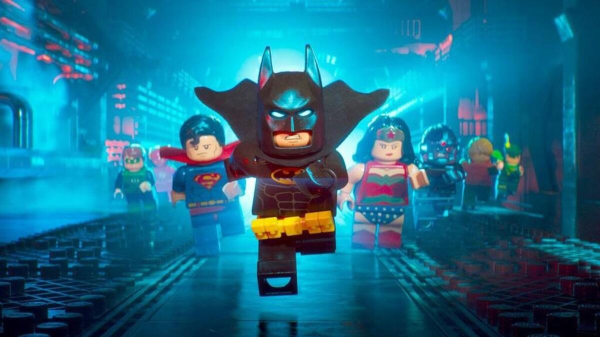 Batman (voiced by Will Arnett) leads a casts of superheroes in “The Lego Batman Movie.”