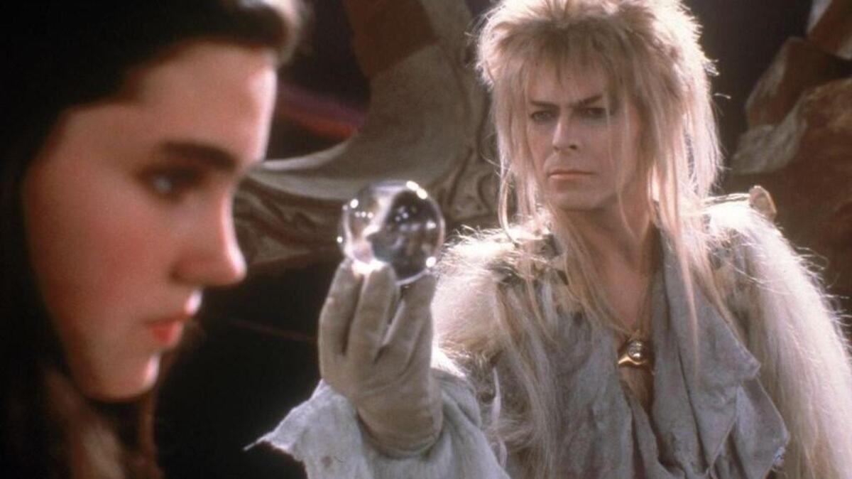 David Bowie stars in “Labyrinth,” which will play Friday (Jan. 15) and Monday at the Grand Cinema. “Labyrinth” also stars Jennifer Connelly, left.