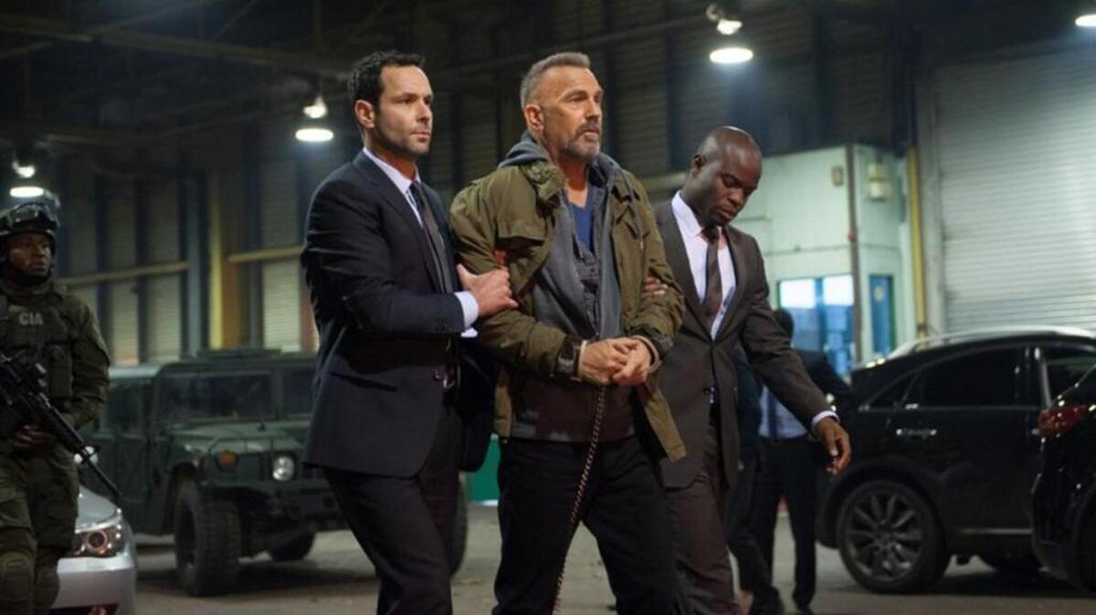 Kevin Costner plays a gravel-voiced death row inmate in “Criminal.”