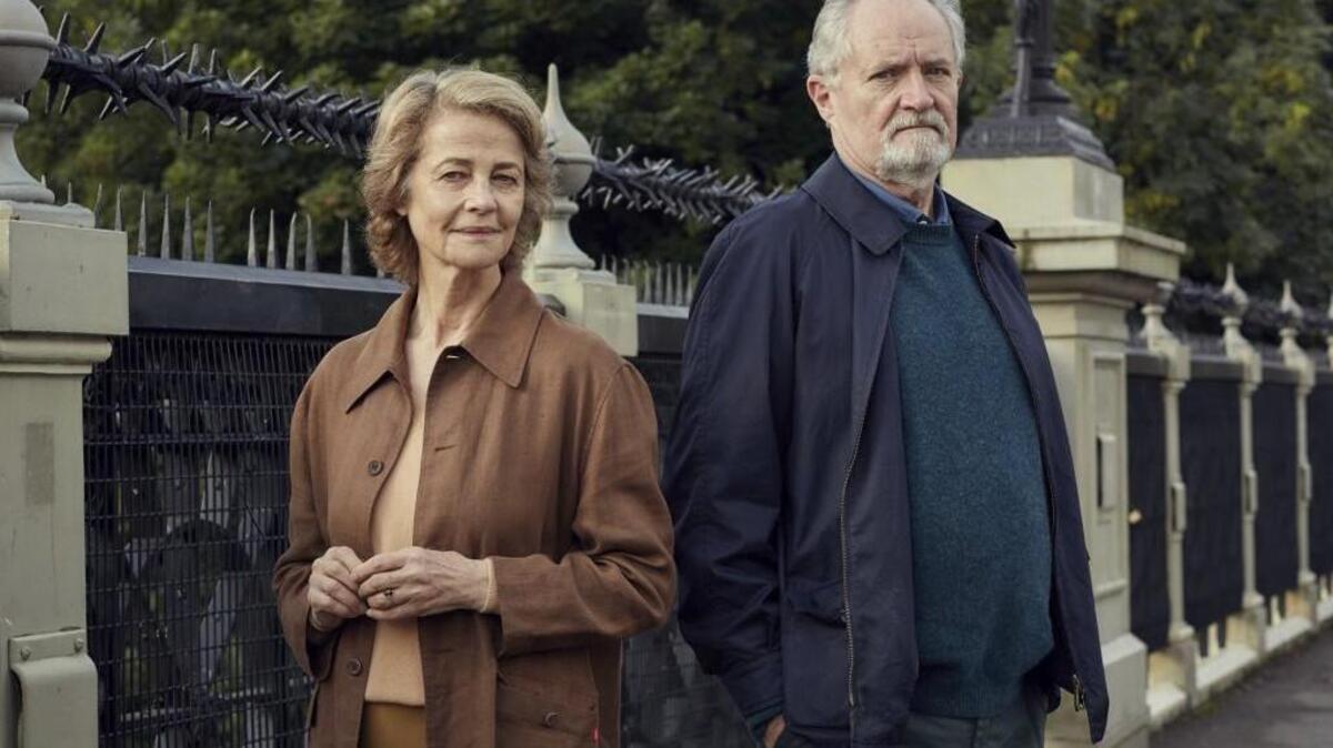 Charlotte Rampling, left, and Jim Broadbent in “The Sense of an Ending,” a film based on the novel by Julian Barnes.