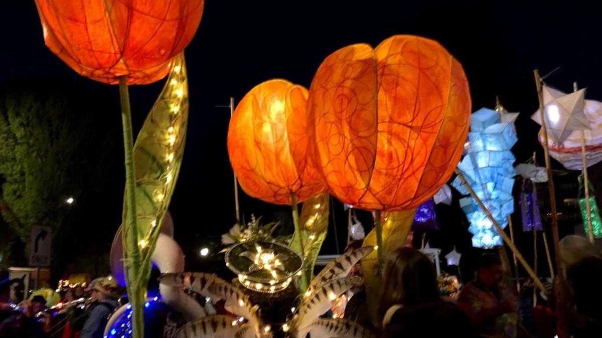 The Luminary Procession has typically occurred the night before the Procession of the Species, but it was rained out this past April.