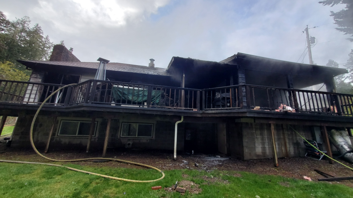 The home the Kepler family rented was extensively damaged when a blaze tore through the house on Tuesday, April 12, but no people were injured.