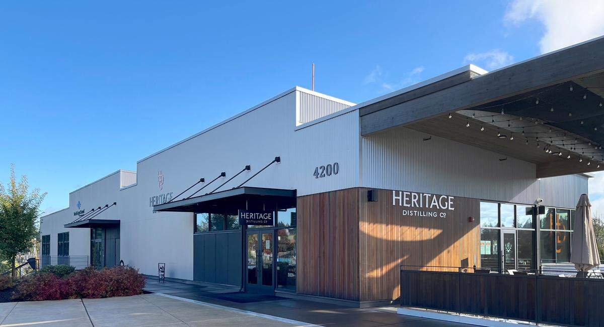 Heritage Distilling Co. at the Tumwater Craft District.
