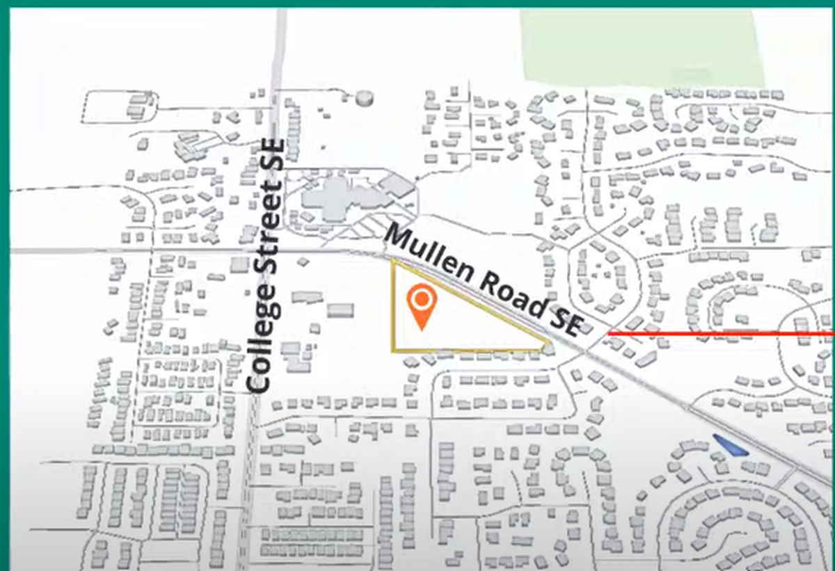 The location of a proposed affordable housing site in Lacey.