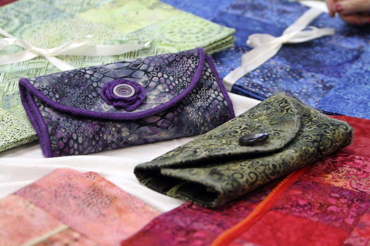 Hand-sewn items are offered at most local bazaars.
