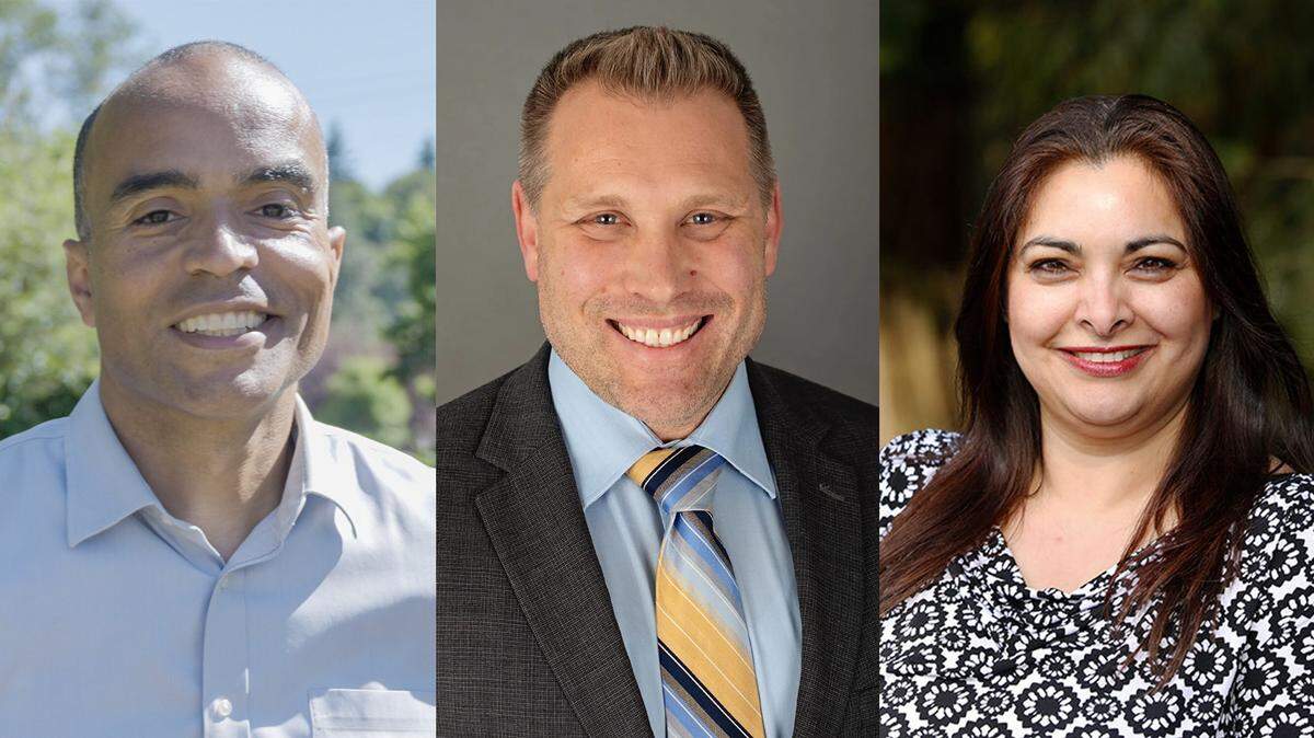 Washington Attorney General candidates from left to right: Nick Brown, Pete Serrano and Manka Dhingra.