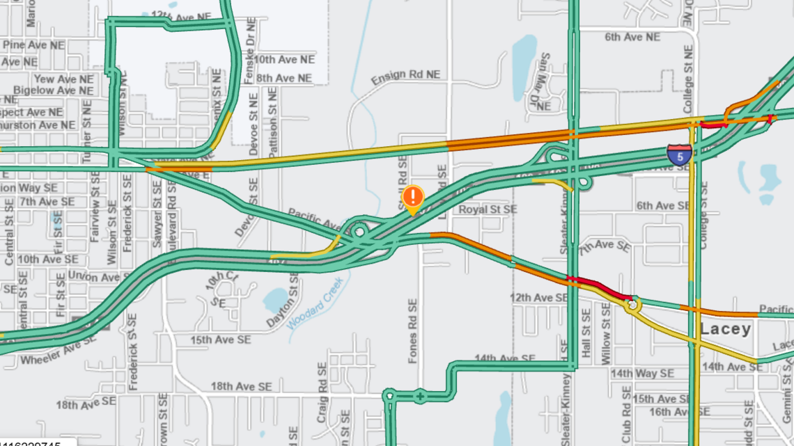Thurston Co. I-5 ramp to close this week for winter weather work, WSDOT says