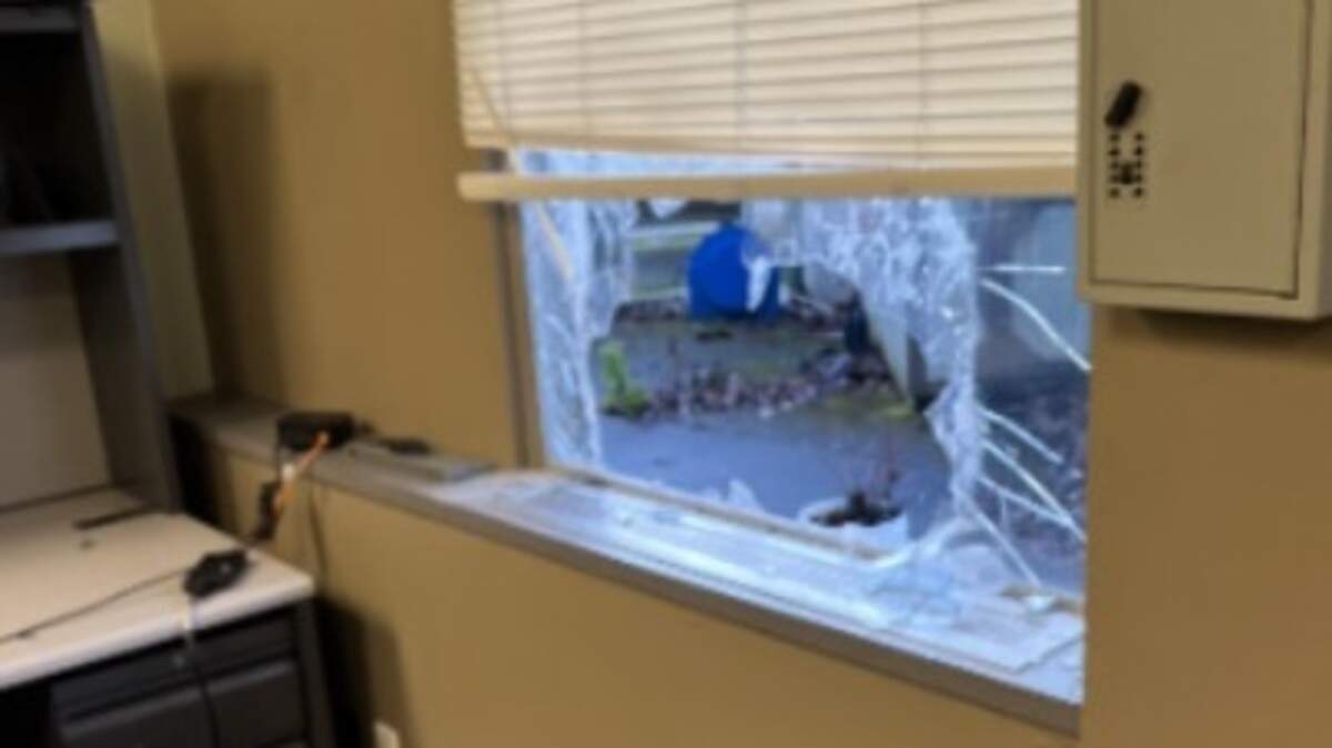 Although the employee showed up to work at 6:30 a.m. March 5, Olympia police think the suspect had been in the building for some time.