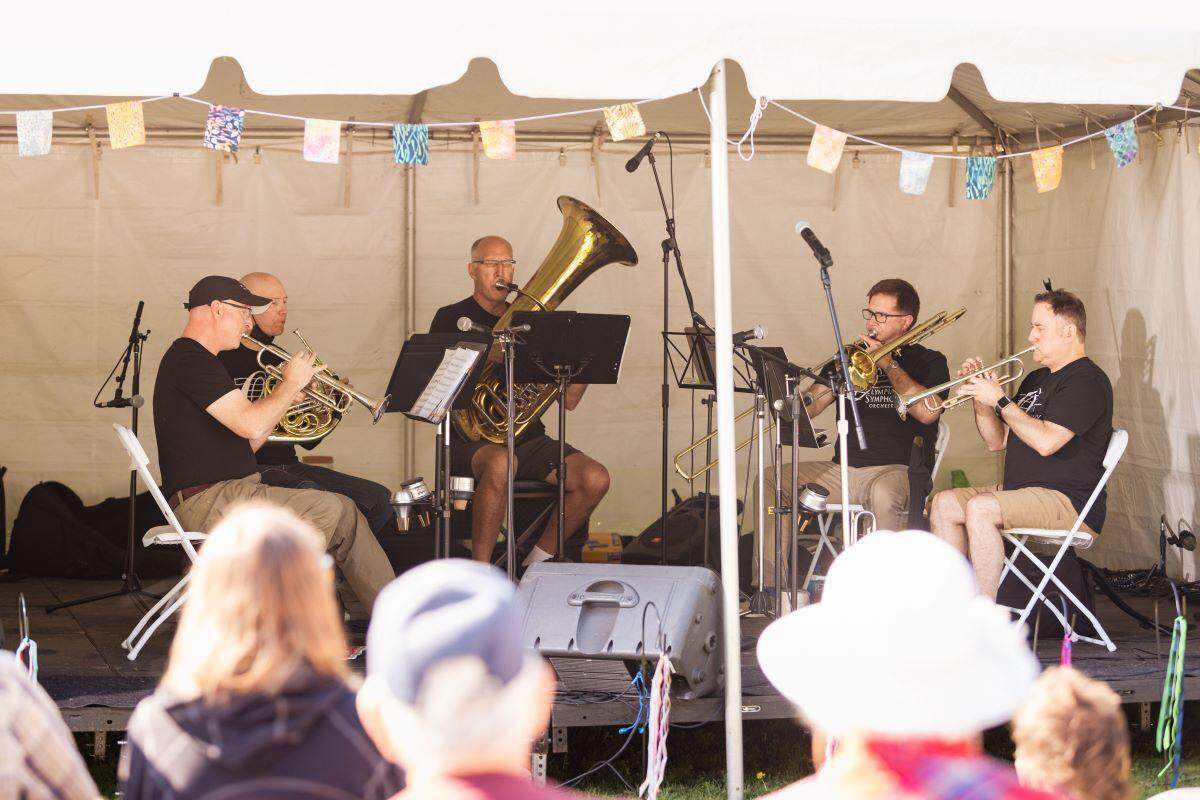 A small ensemble from the Olympia Symphony Orchestra will provide a soundtrack for the Tumwater Falls Fest, happening Saturday, Sept. 30, at Brewery Park at Tumwater Falls.