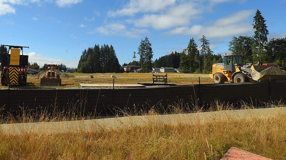 Work continues on the Bradley Park subdivision, an 80-plus home development across from North Thurston High School at Sleater-Kinney Road at 15th Avenue Northeast.