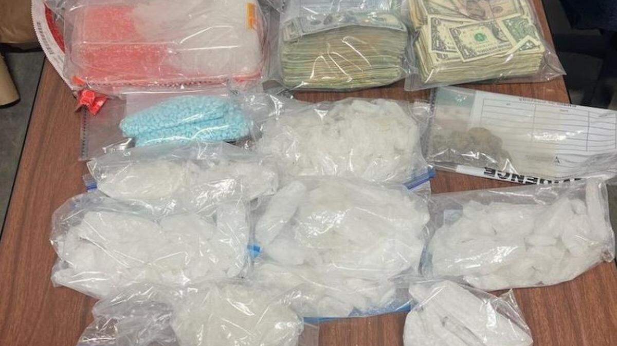 Local law enforcement recently seized 3,600 fentanyl pills, 15 pounds of methamphetamine, five ounces of heroin, several packages of fentanyl powder and multiple firearms.