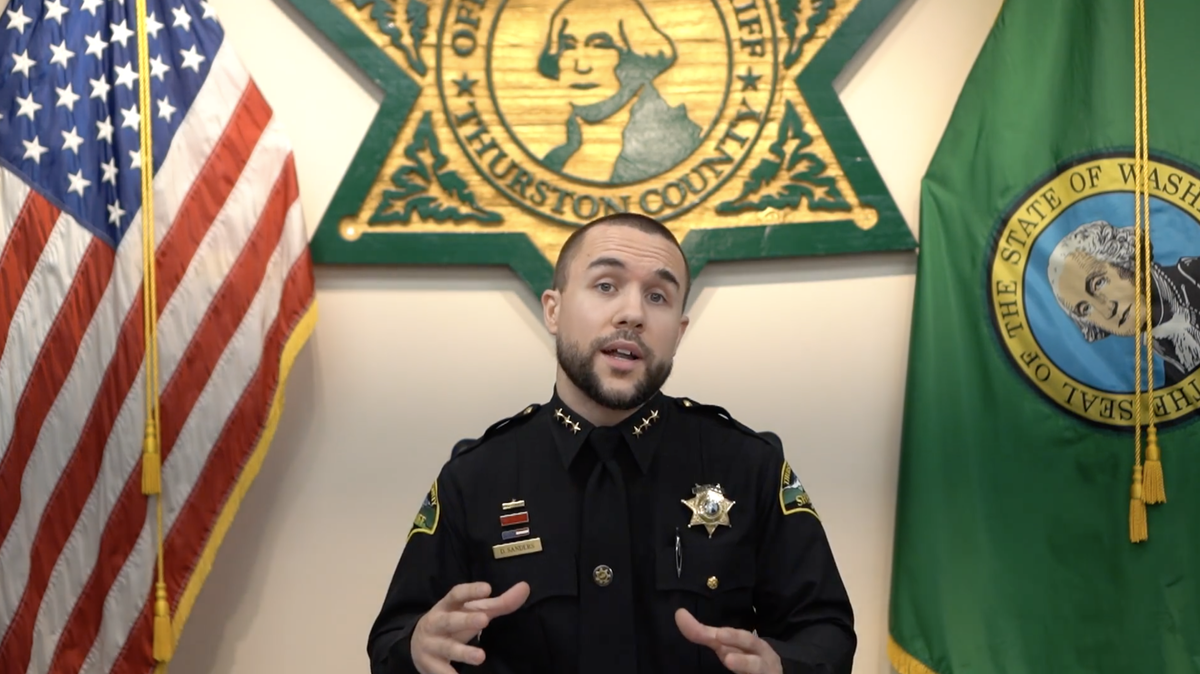 Thurston County Sheriff Derek Sanders outlined changes and challenges affecting his office in a new “State of the Sheriff’s Office” video released on Monday, Jan. 9, 2023.