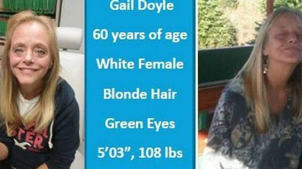 Gail Doyle, 60, of Olympia, went missing in June 2016. James E. Stidd is suspected of killing her. Doyle's body was never found.