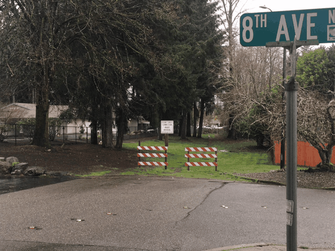 Watch the before-and-after effect now that College Street Northeast in Lacey has finally been extended to 15th Avenue Northeast.