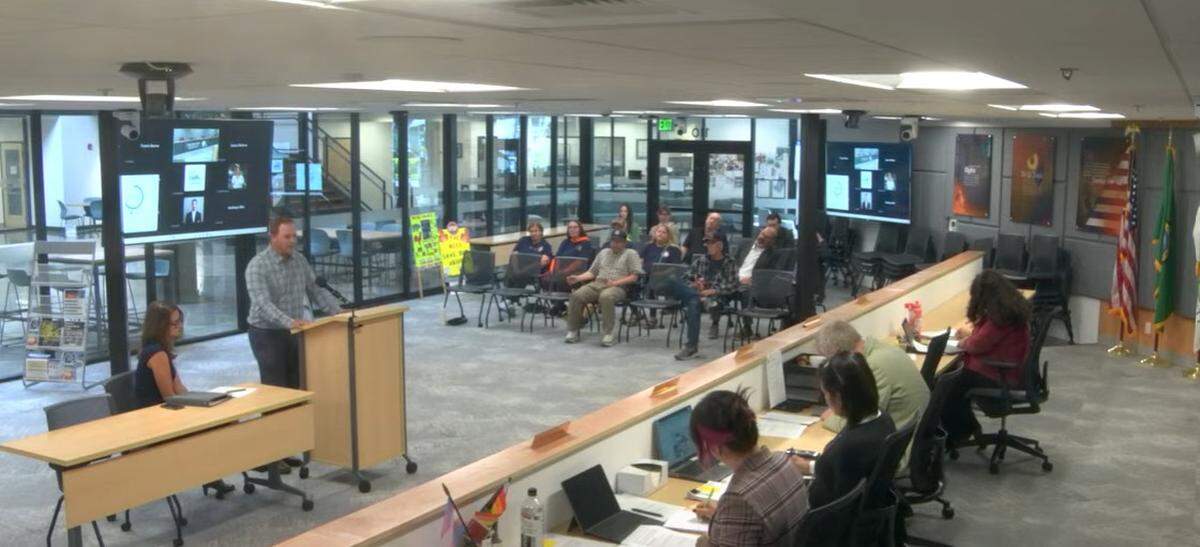 The Board of Thurston County Commissioners gathered Wednesday, May 20, 2026, to hear an appeal of a special use permit needed for a Battery Energy Storage Proposal.