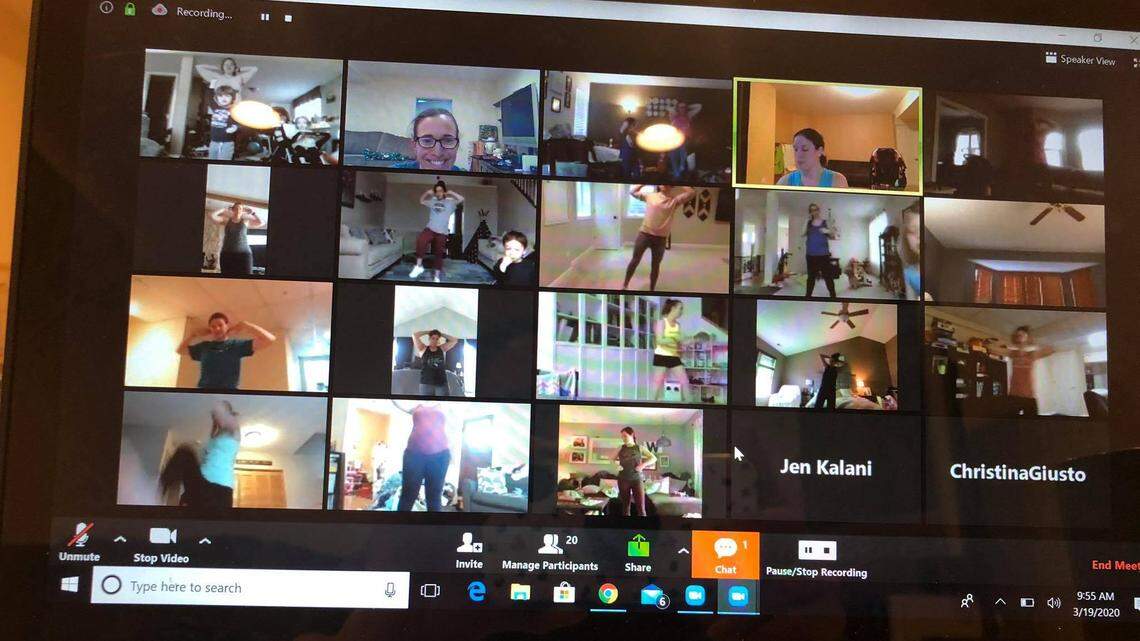 Live and local online exercise classes offer a group workout while you’re home alone