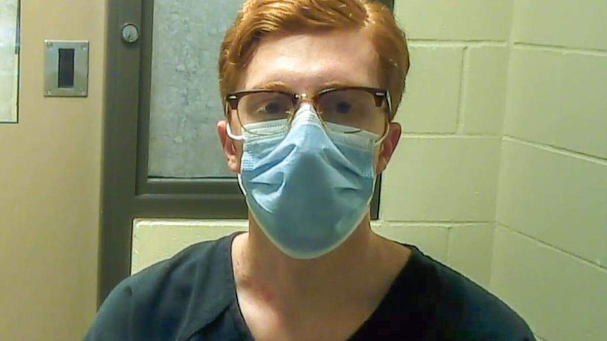 Damon Huseman, 26, appears in Thurston County Superior Court Wednesday where he pleaded not guilty to second-degree assault and felony harassment charges. Judge Sharonda Amamilo set bail at $50,000.