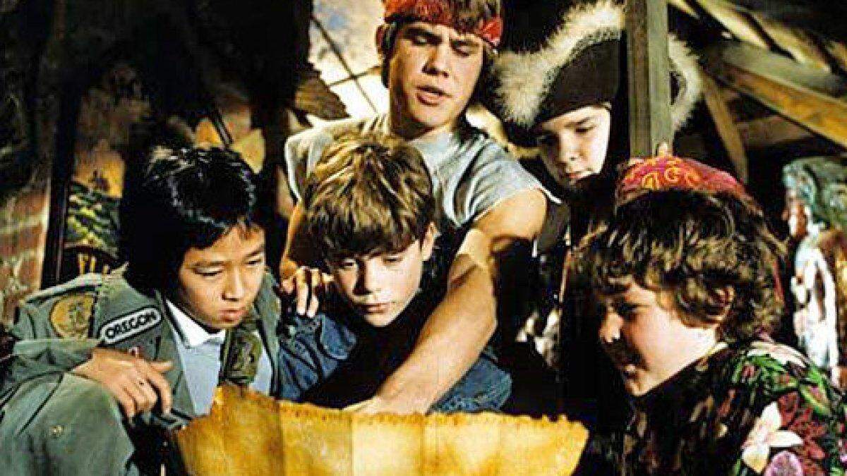 A scene from the beloved 1985 film “The Goonies.” Lacey will screen the film at Huntamer Park this weekend.