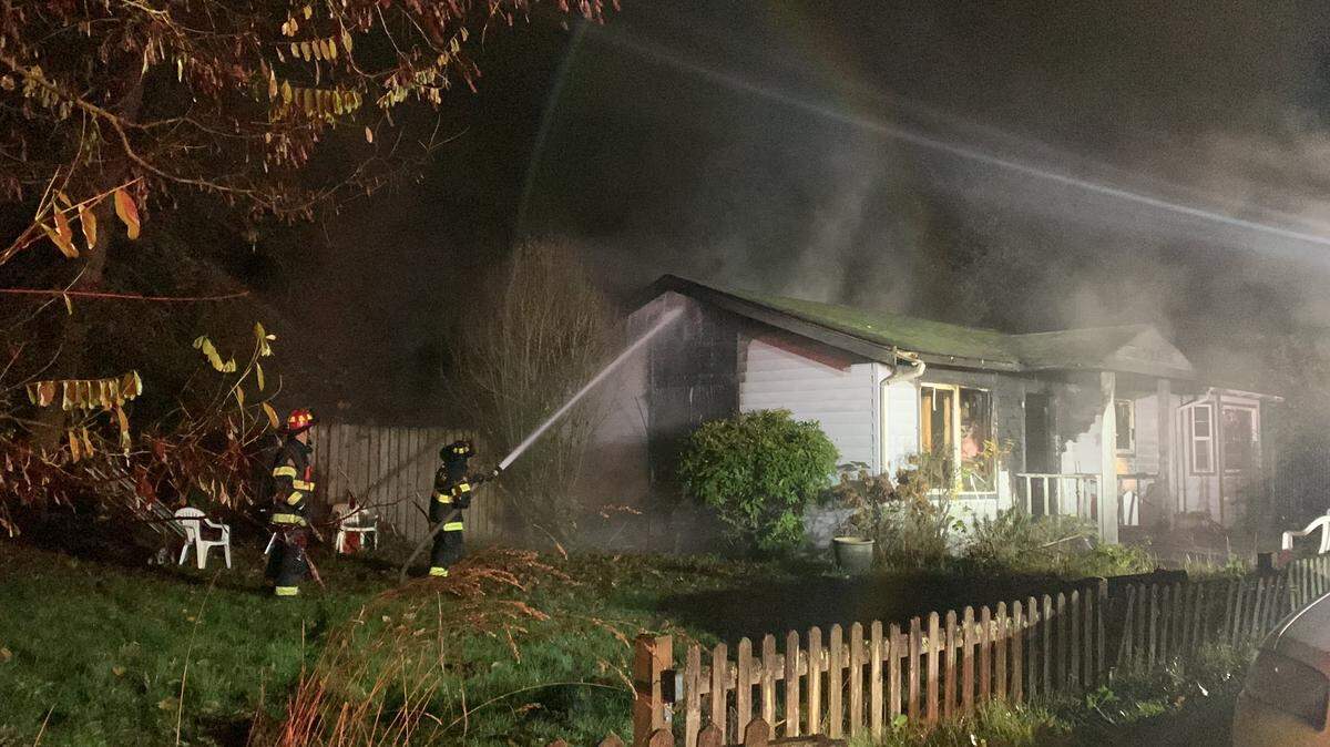 The Olympia Fire Department responded to a fire in a small one-story home on Nov. 23 in the 2300 block of 9th Avenue SE.
