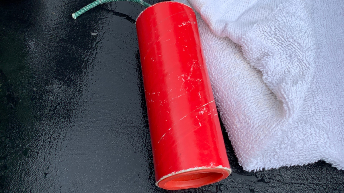 One of the items found inside a First Street home in Shelton after a Saturday morning shooting.