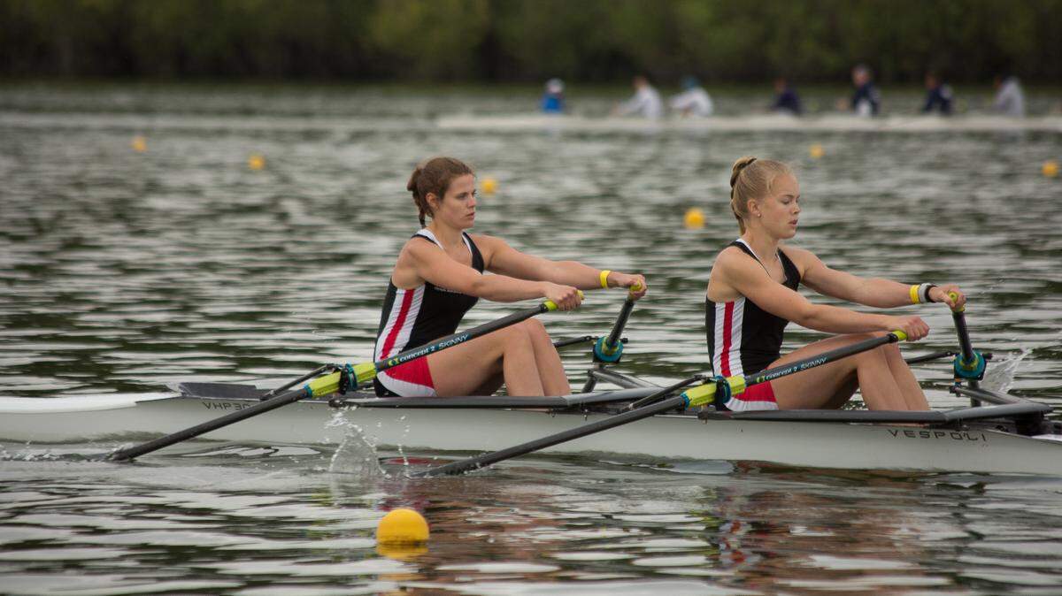 Emily Jaudon and Cate Burtner are two of the eight high school rowers competing at the national championship in Sarasota, Florida next weekend.