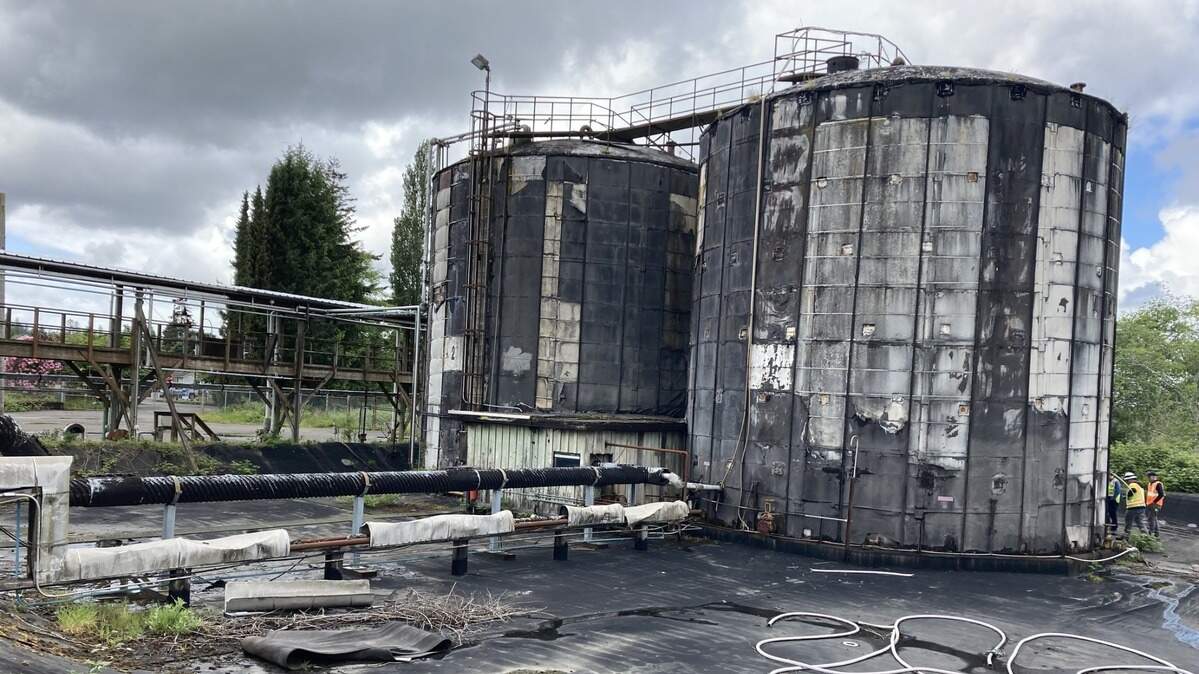 Storage tanks at Cosmo Specialty Fibers