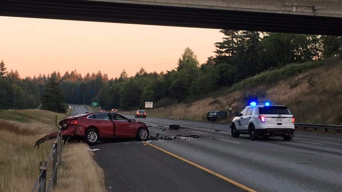 A 28-year-old Tacoma man died Sunday morning after he drove northbound in the southbound lanes of Interstate 5 in Lacey and crashed into another vehicle, according to the Washington State Patrol.