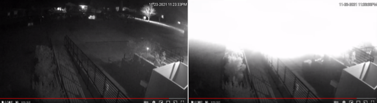 The Washington state chapter of the Council on American-Islamic Relations released an image Thursday night showing the flash of the explosion outside the Islamic Center of Olympia on Nov. 23.